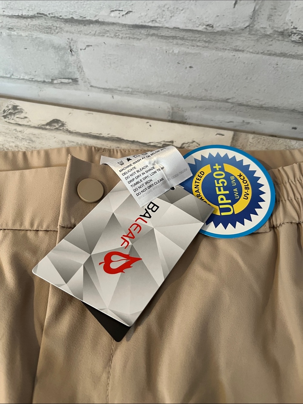 Baleaf Skort in Khaki with Elastic Waist XL UV block new - Picture 2 of 7